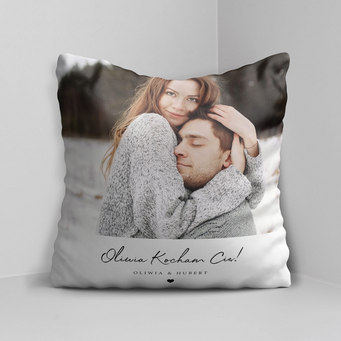 Poduszka ze zdjęciem PREZENT DLA ZAKOCHANYCH